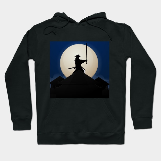 Samurai Artwork, Anime Hoodie by ArkiLart Design